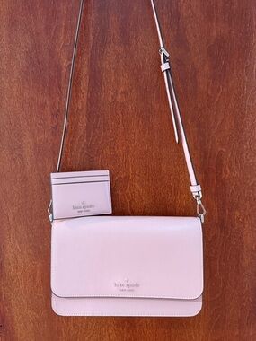 Madison Textured Patent Leather Willow Medium Convertible Crossbody tutu pink